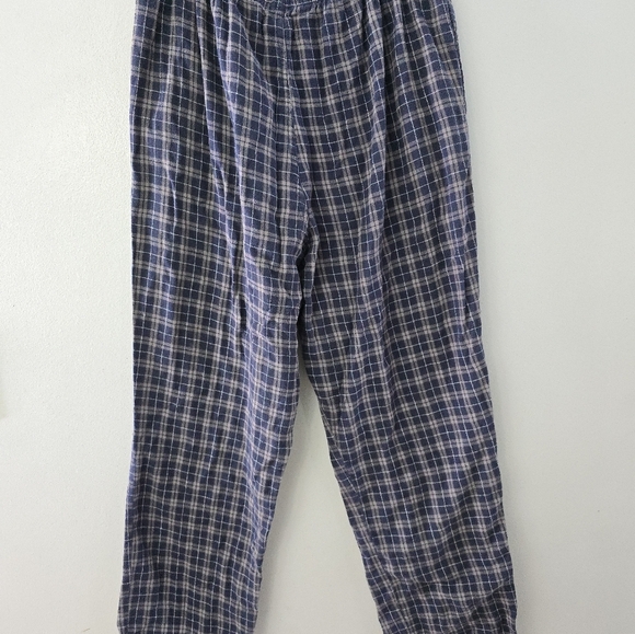 VINTAGE Disney Pants Mens L Winnie The Pooh Eeyore Flannel Pajama Bottoms - Picture 7 of 9
